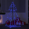 vidaXL Vianočný stromček, kužeľ, 160 LED, dovnútra aj von 78x120 cm - Modrá - 119672-66335