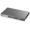 Zyxel GS1350-26HP 26 Port smart managed CCTV PoE switch, long range, 375W, 24x GbE, 2x combo RJ45/SFP GS1350-26HP-EU0101F