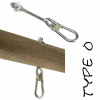 KBT Hojdačkový hák skrutka / matka O120 mm M10 typ O