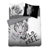 Detexpol obliečky Biely Tiger Wild Free Bavlna 200x220 2x70x80
