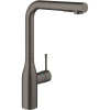 GROHE Essence páková drezová batéria s vyťažiteľnou sprškou s prepínaním, 2jet, výška výtoku 315 mm, kartáčovaný tmavý grafit, 30270AL0