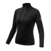 Dámska mikina krátky SENSOR MERINO UPPER zips čierna L