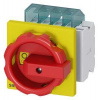 Siemens Hlavní/nouzový vypínač 3pólový s pomocnými kontakty 1NO+1NC 7,5 kW AC23 5,5 kW AC-3 (3LD2003-1TP53)