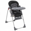 VidaXL Detská stolička na kŕmenie, sivá