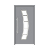 Hliníkovo-oceľové vchodové dvere bezpečnostné Hermes RC2 100 x 210 cm L sivé