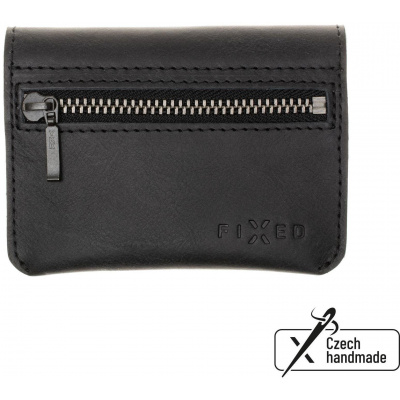Peňaženka FIXED Tripple Wallet z pravej hovädzej kože čierna (FIXW-TR2-BK)