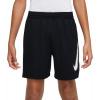 Chlapčenké šortky Nike Boys Dri-Fit Multi+ Graphic Training Shorts - black/white/white - Čierny (S)