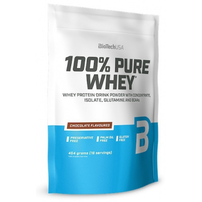 Biotech USA BioTechUSA 100% Pure Whey 454 g - black biscuit + Zero Bar 50 g ZADARMO