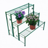 DEMA Schody na kvety 3 police 78x55x65 cm Antik, tmavozelené