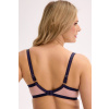 Gaia Polovystužená podprsenka Aina Ružovo-tmavomodrá 80H
