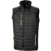RESULT R 238X COMPASS / Unisex hybridná vesta - black/lime 4XL