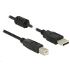 Delock Kábel USB-A -> USB-B M/M 2.0 3m čierny (84898)