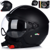 OTVORENÁ MOTOCYKLOVÁ PRILBA | VITO MÓDA MATT BLACK | SKÚTER CHOPPER ECE 22.06