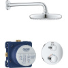 GROHE Grohtherm sprchový systém pod omietku s termostatom, horná sprcha 1jet priemer 210 mm, bez ručnej sprchy, chróm, 34726000