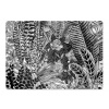 Podložka pod stoličku Podložka pod stoličku Čierne a biele listy mwp-w0011366