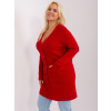 Factory Dámsky kardigán plus size Farba: Červená, Veľkosť molet: XL/XXL