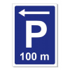 Parkovisko 100 m vľavo A2 rôzne vzdialenosti