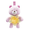 CHICCO Goodnight bear svietiaci medvedík, ružový