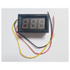 Voltmeter 0-100V DC červený s rámčekom