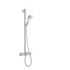 HansGrohe Croma Select E - Sprchový set SemiPipe Multi s termostatom, biela/chróm 27248400