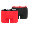Puma Basic Boxer 2P - red/black - Viacfarebný