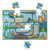 Melissa & Doug MAXI puzzle Cesta okolo sveta + 2 autíčka