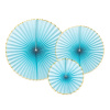 Party Deco Party Deco Rozety Yummy light blue 3 ks