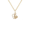 Zlatý prívesok dve srdiečka