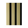 Akustický panel MDF zlatý, čierny filc 19 x 132 x 2650 mm