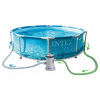 Intex Záhradný bazén INTEX 28208 Beachside Metal Frame 305 x 76 cm s kartušovou filtráciou 28208 - Bazén