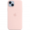 Apple iPhone 14 Plus Silicone Case with MagSafe - Chalk Pink MPT73ZM/A
