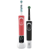 Oral-B D103 Black + D100 Star Wars elektrická detská kefka na zuby, rotačná / oscilačná, červená / biela, čierna/biela, D103.413.3-D100.410.2K; D103.413.3-D100.410.2K