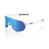 Okuliare 100% S2 Matte White/Hiper Blue Multilayer Mirror