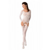 Passion BS055 white - Bodystocking Farba: Biela, Veľkosť: S/L