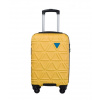 Žltý kabínový kufor California s kontrastným povrchom