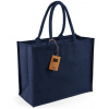 Westford Mill Nákupná jutová taška WM407 Navy 42 x 33 x 19 cm