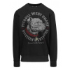 PitBull West Coast - pánská mikina STRENGHT & RESPECT washed grafitová velikost: 3XL