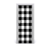 Fototapeta na dvere čiernobiela mriežka 75x205