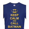 Pánské tričko - Keep calm and call Batman, Barva Modrá, Velikost XS Bezvatriko.cz 108214