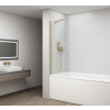 Polysan FISA vaňová zástena 800x1500mm, mm, zlato mat, číre sklo, 1x vzpera FS1082-G