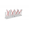 Stojan na bicykle 4518 XBF, pre horské alebo e-bicykle, š 2160 mm, samostatne stojaci, počet miest 8