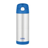Thermos FUNtainer - detská termoska so slamkou 470 ml - modrá Veľkosť: ks