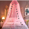 3D detká dekorácia - Ružová baldachýn so striebornými hviezdami (Ružová baldachýn so striebornými hviezdami)