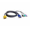 ATEN 2L-5303UP KVM kábel Čierna 3 m (2L-5303UP)