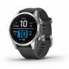 Garmin Fenix 7S PRO Glass, Silver /Graphite Band