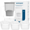 Filtračná kanvica Wessper D2 Borosilicate 3 l strieborná/sivá