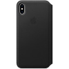 Apple Leather Folio kožené iPhone XS Max černá MRX22ZM/A