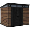 Záhradný domček Keter PENT Signature 9x7 Walnut, s podlahou 259818