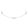 JAY Ocelový choker náhrdelník Francesca - chirurgická ocel JAY-9029-ZS56150 Stříbrná 40 cm + 5 cm (prodloužení)