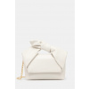 Kožená kabelka JW Anderson Bow Small Twister biela farba, HB0698.LA0355